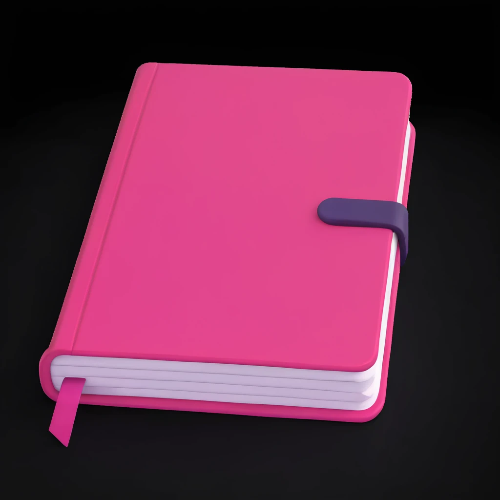 pink journal emoji