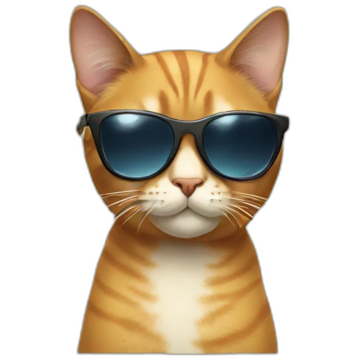 Cat with sunglasses emoji