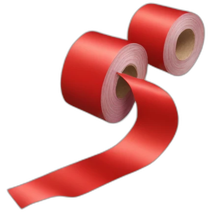 roll of red tape emoji
