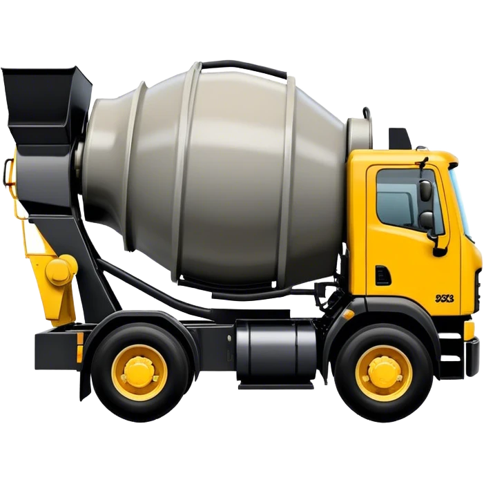Cement Mixer - Mack Granite (Model Year: 2022) (Iconic colour: Yellow and black) emoji