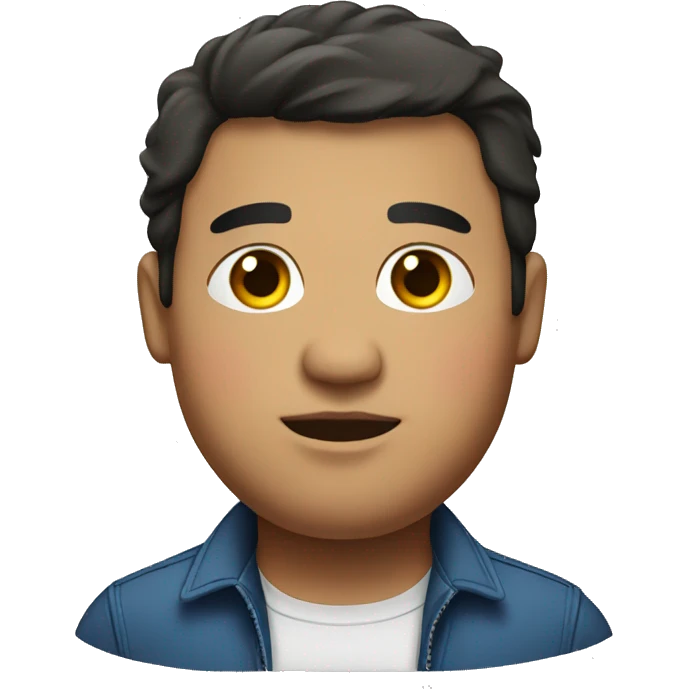 fat brunette with his body shown wearing clothes emoji