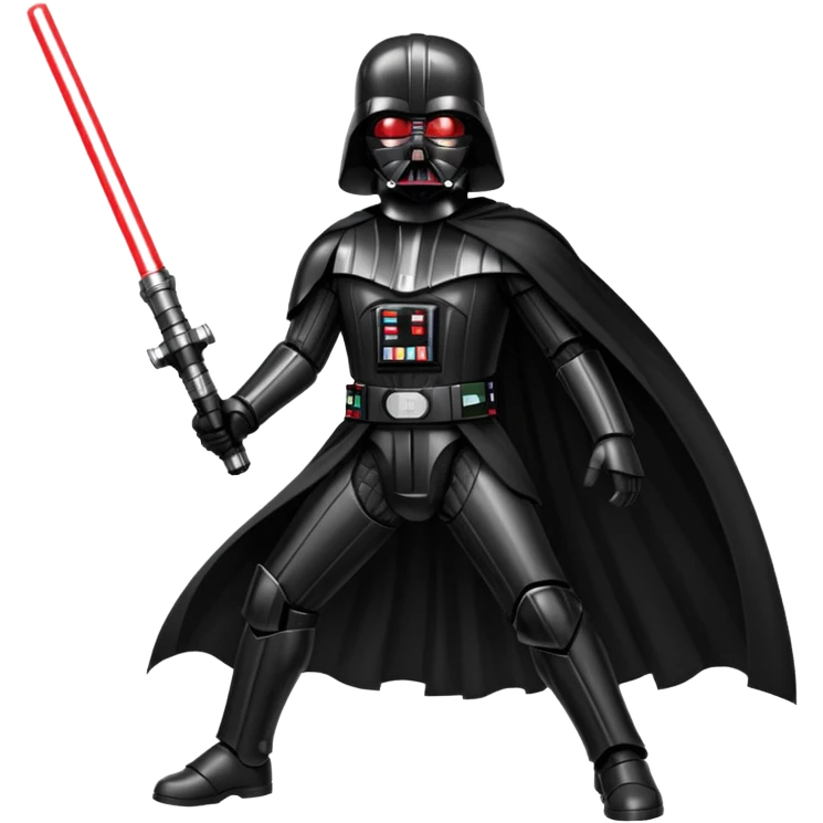 Darth Vader with the red light saber emoji