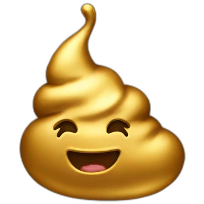poop made of gold emoji