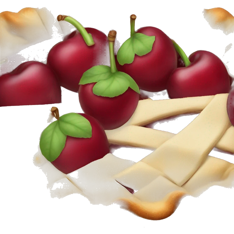 pie cherry emoji