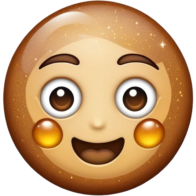 Brown glitters  emoji