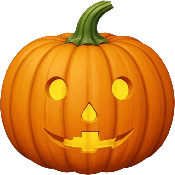 pumpkin no face emoji