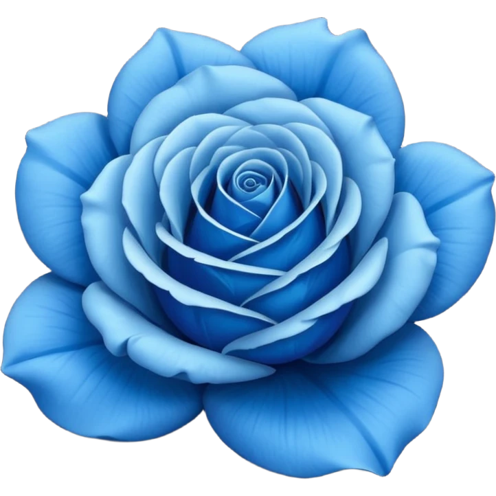 Blue rose emoji