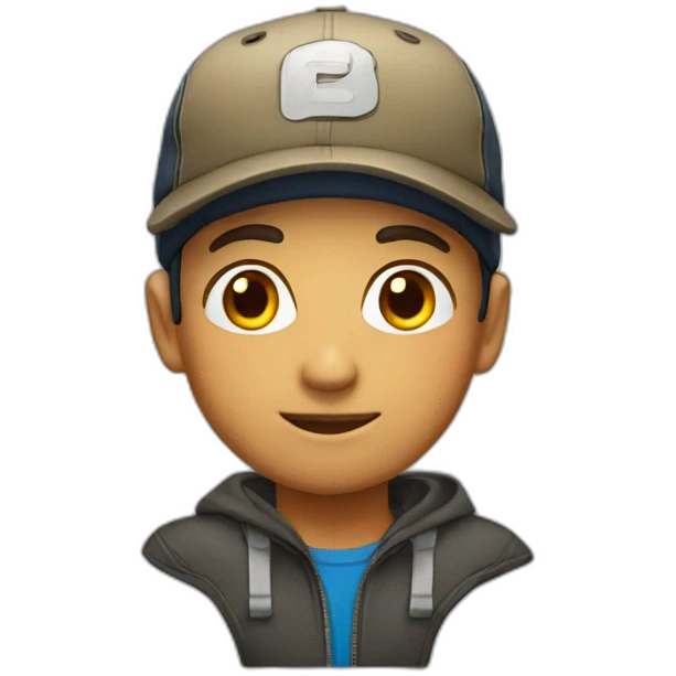 Boy in cap emoji