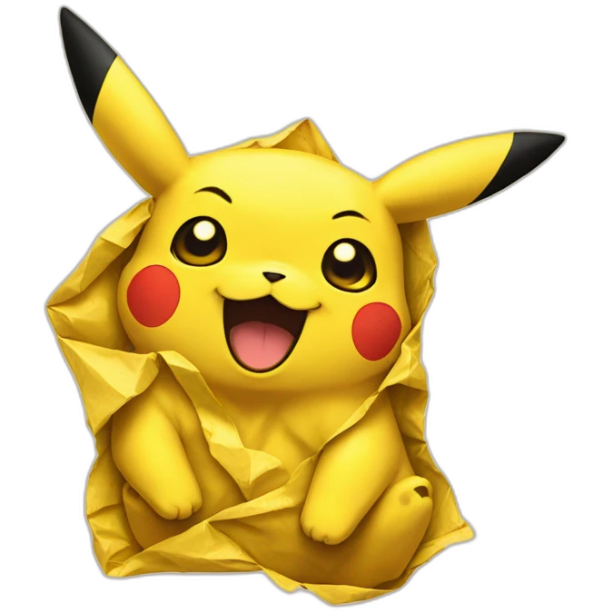 crumpled pikachu emoji