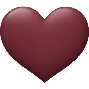 Maroon heart emoji