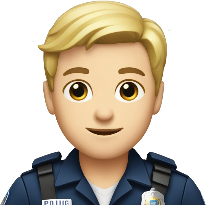 caucasian police officer emoji