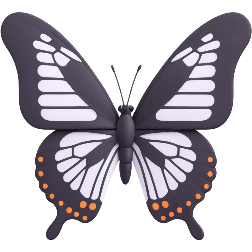 black butterfly emoji