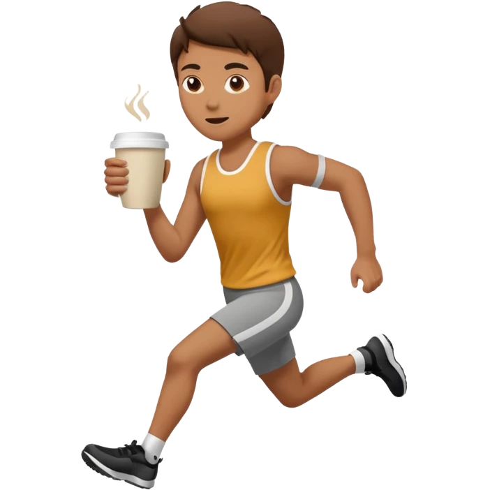 Morning Coffee Runner emoji