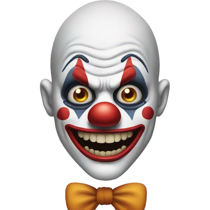 Scary clown emoji