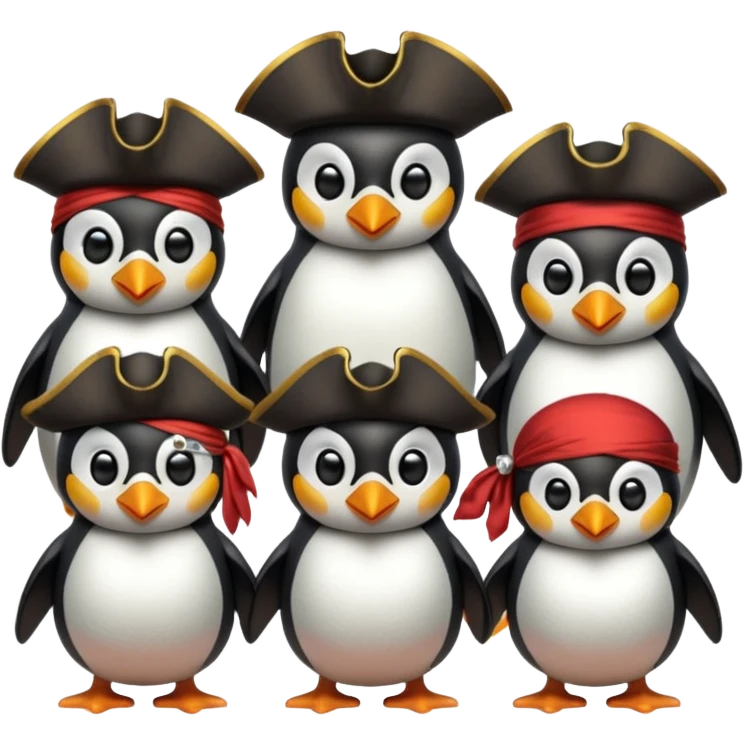 Penguin pirate crew emoji