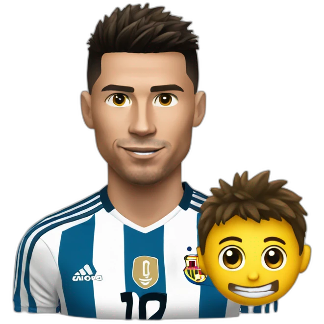 Ronaldo pet sur messi emoji
