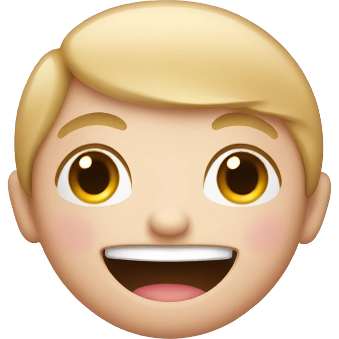 Blushing emoji with a smile  emoji