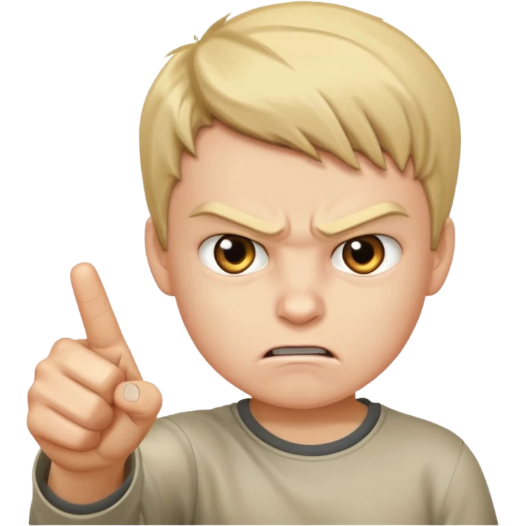 boy angrey adn pointing towards the user saying you emoji