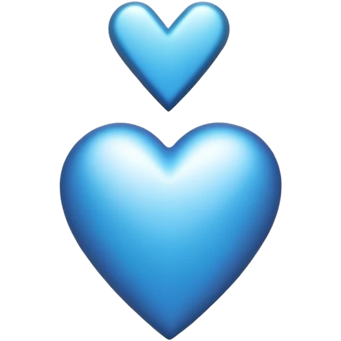 Cœur bleu avec une flèche emoji
