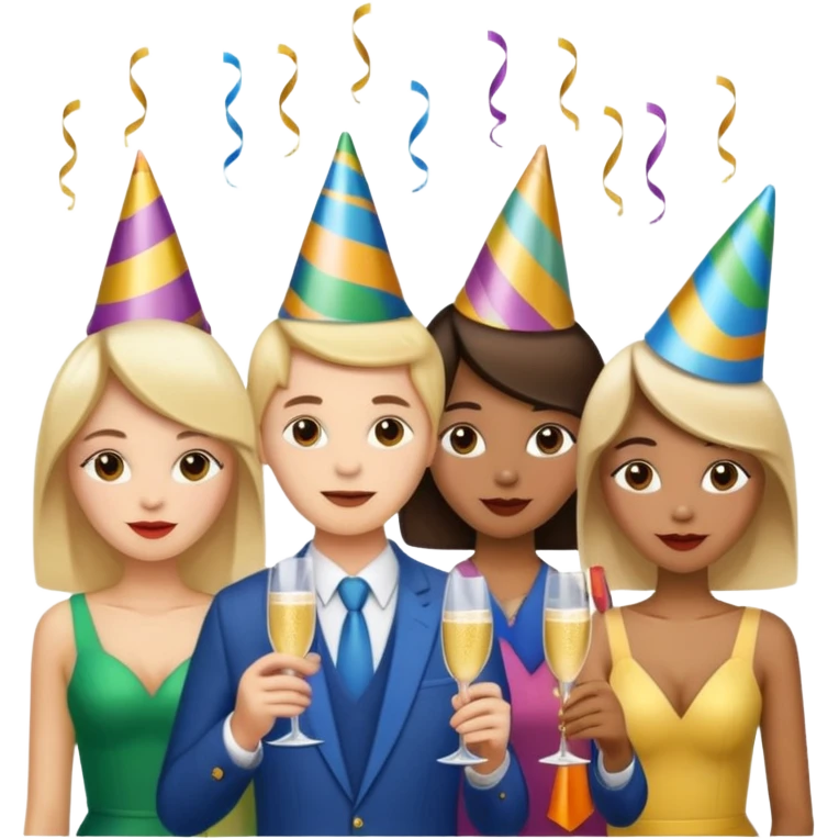 people having a party emoji