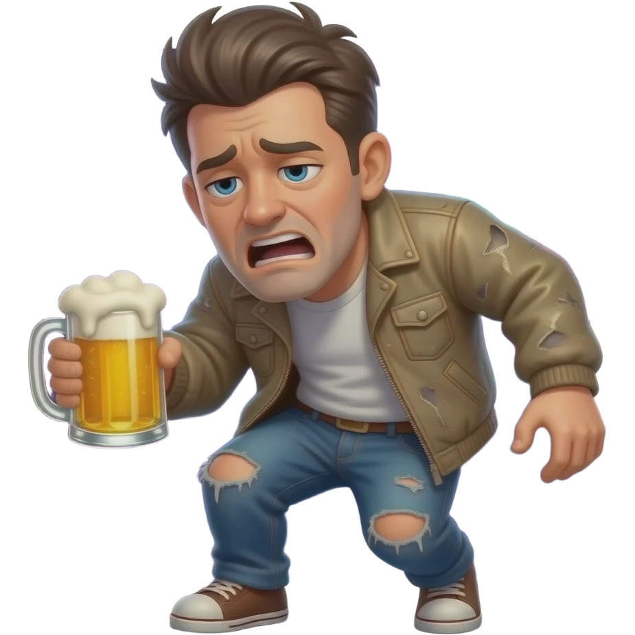 Drunk person emoji