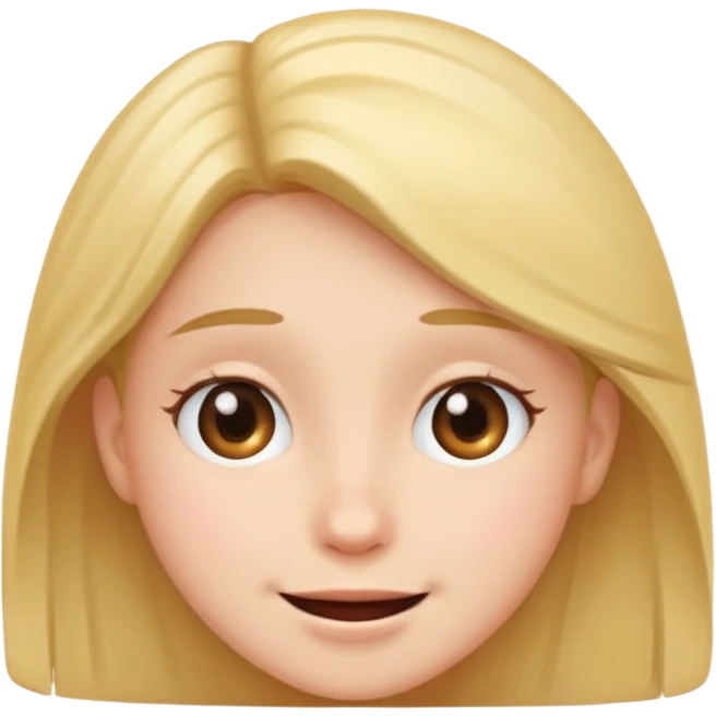 Happy and shy emoji
