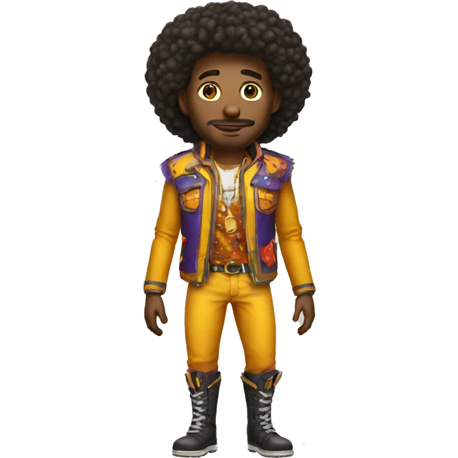 man in a crazy outfit  full body  emoji