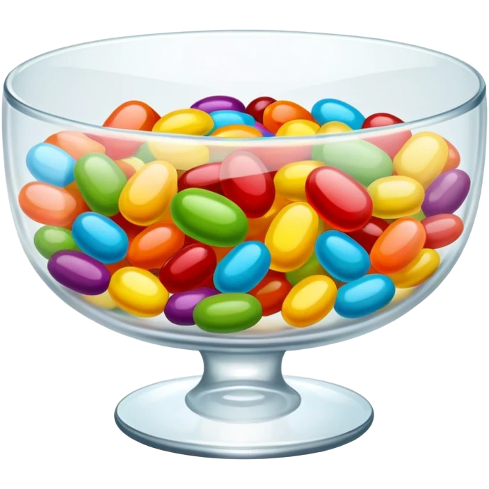 Jellybean candy dish emoji