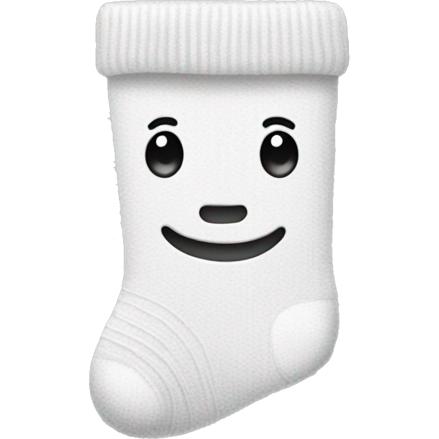 White cute sock emoji