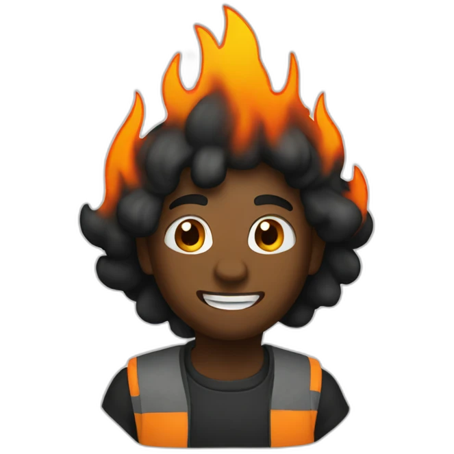 Black fire emoji