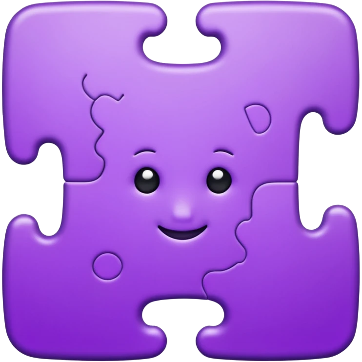 purple puzzel piece autism symbol emoji