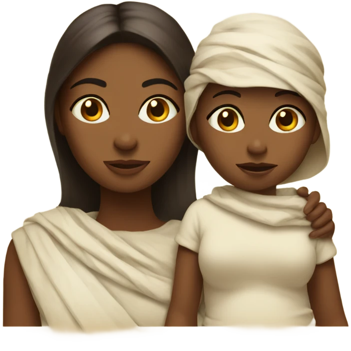 Mummy daughter and baby emoji