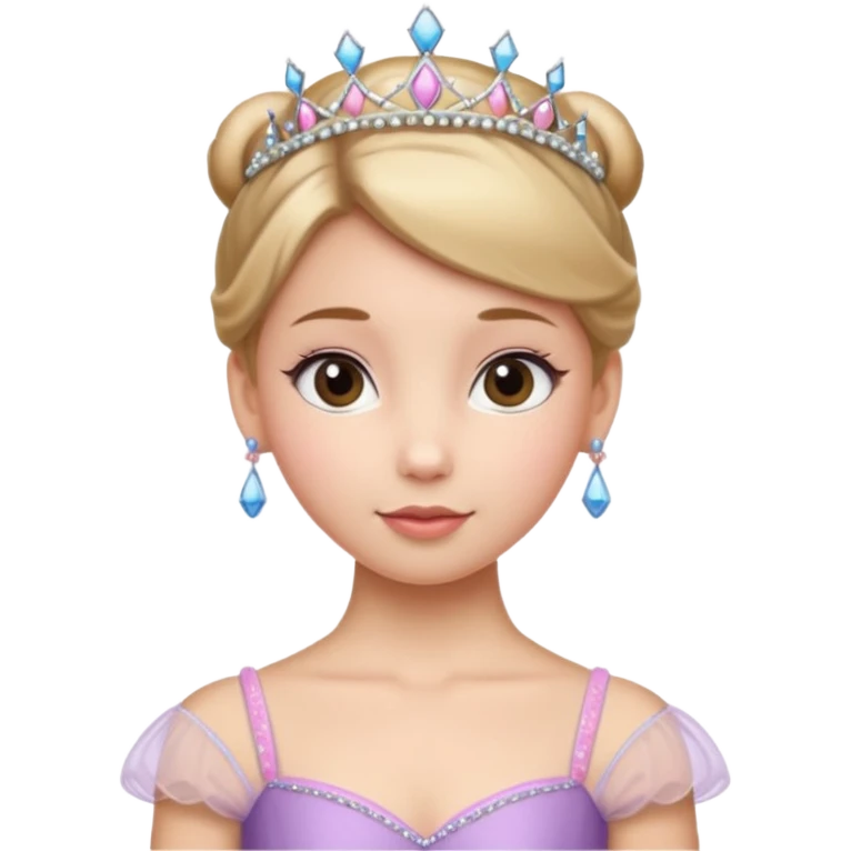 ballet bun princes straight pose emoji
