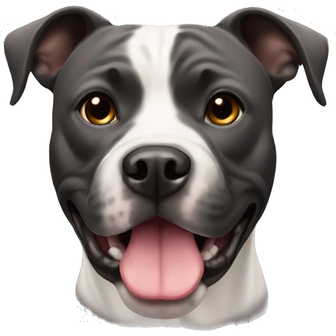black staffordshire terrier emoji