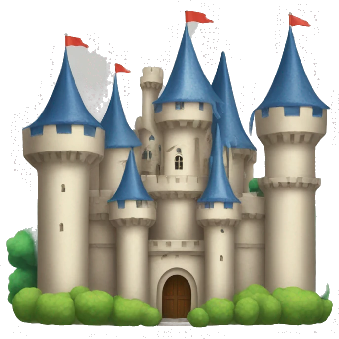 French fairytale castle  emoji
