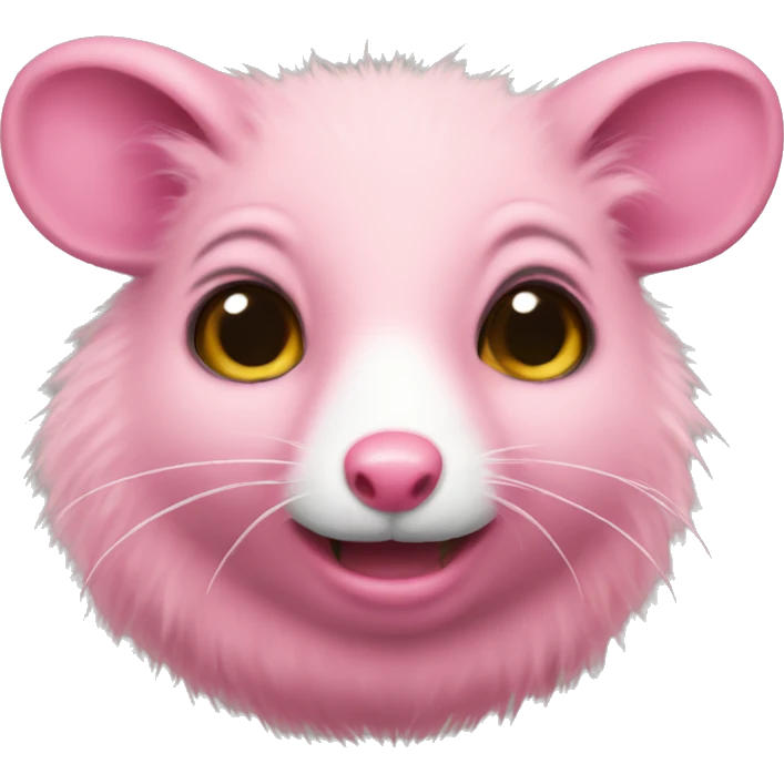 Pink possum emoji