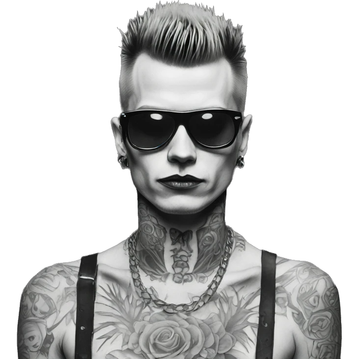 punk tattoo 1975 emoji
