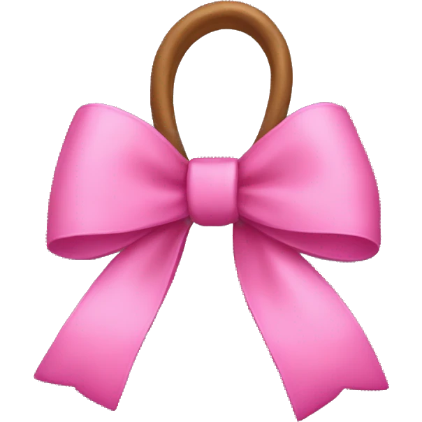 Pink bow emoji