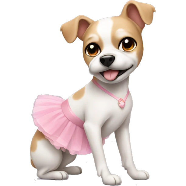 Ballerina dog emoji