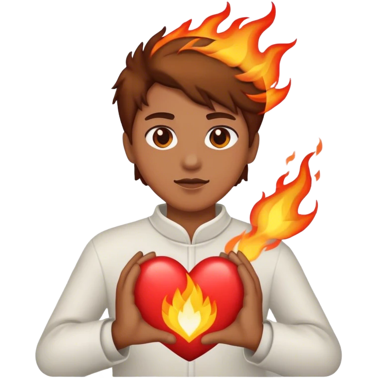 love and buring  emoji