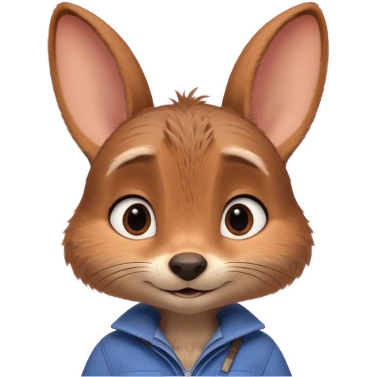 Judy Hopps (rabbit, without cap) from the Zootopia Disney movie emoji