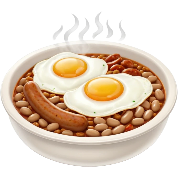 English Breakfast: Sausage and beans bowl















 emoji