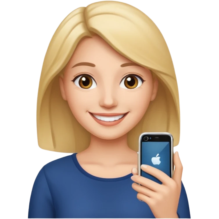 Carita enamorada de iPhone  emoji