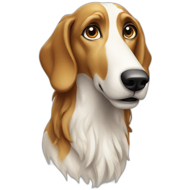 borzoi dog looking confused emoji