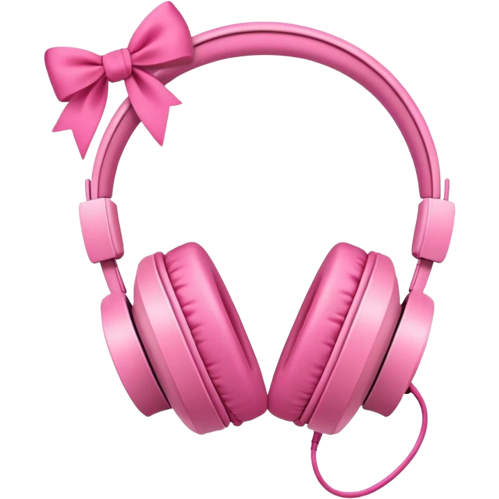Headphones with bows on both sides  emoji