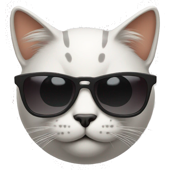 Cat with sunglasses emoji