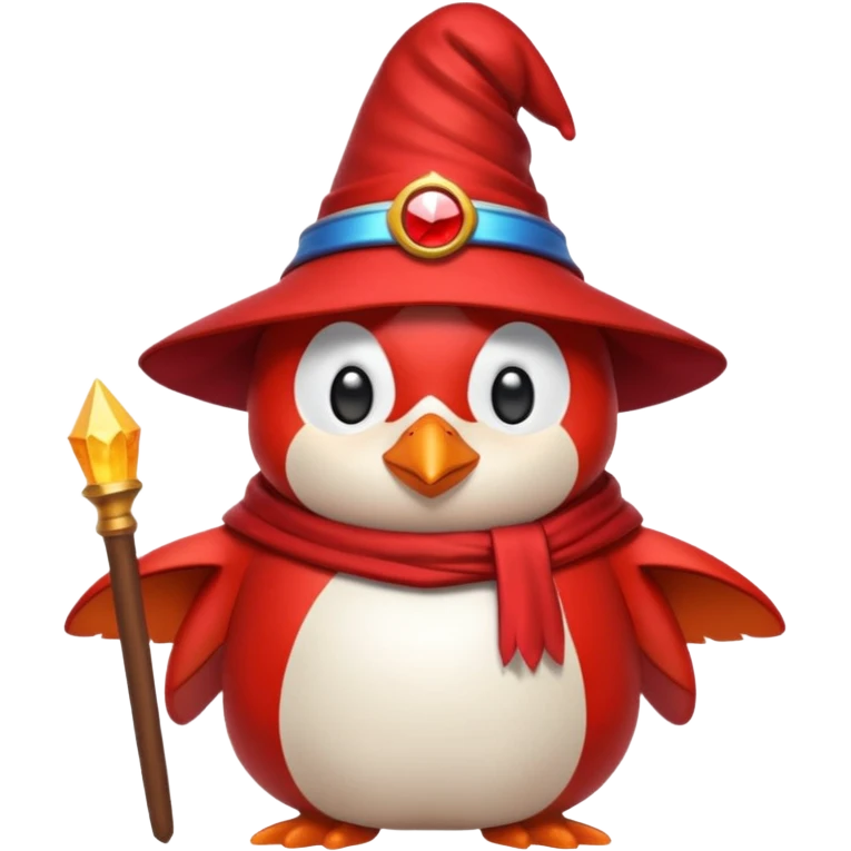 red Penguin Wizard, and youtube logo emoji