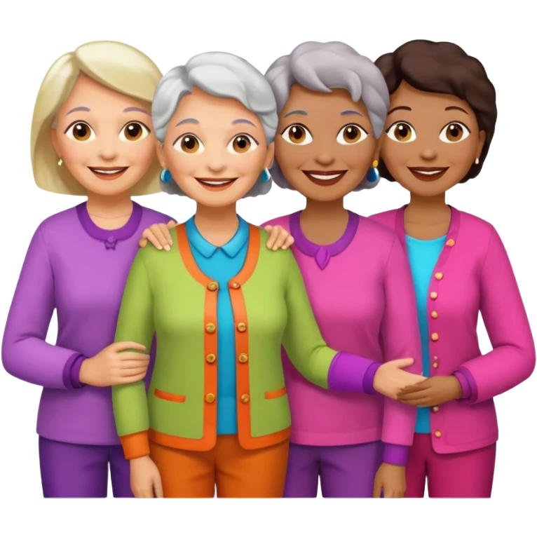 4 older ladies emoji
