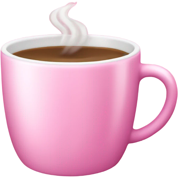 Pink aesthetic coffee cup  emoji