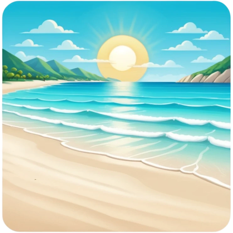 playa paisaje sin que sea un cuadro  emoji